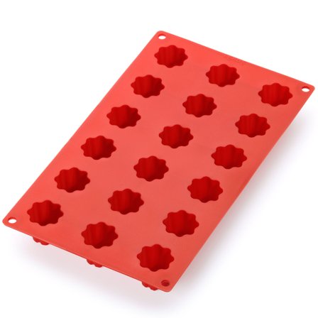 Lékué Bordelais Mini-Cannelé silikonform, röd | Bakning > Kakbakformar > Silikonform | Bagaren och Kocken