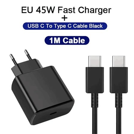 45W PD USB C Laddare Supersnabb Laddare Typ C Kabel För Samsung Galaxy S22 S23 Ultra Note 20 Snabbladdning Telefonladdare Adapter