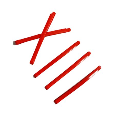 Metal Bangs Clips Röda Hairgrips Bobby Hair Pins Cosplay Hår Sida Clips