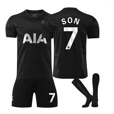25-26 Tottenham Hotspur FC Vierasasu NO.7 SON Set Juniorit Aikuiset Jalkapallosetti Sukkien Kanssa Vieras NO.7