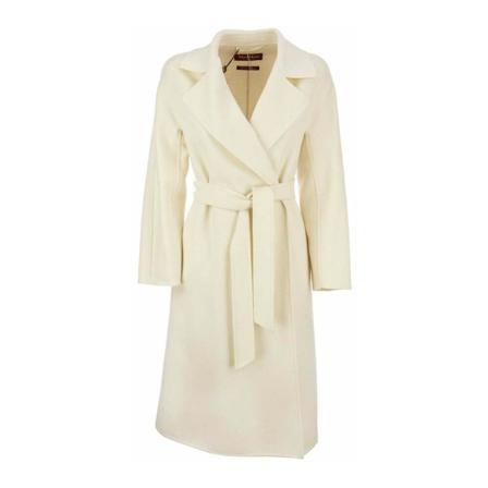 Max Mara Studio Belted Coats inbo, Dame Uldfrakker