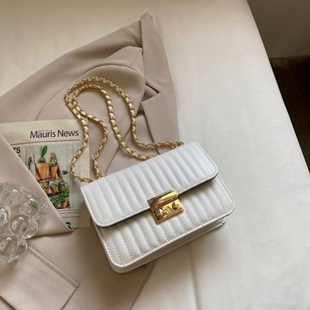 Mordely Små axelväskor Enkel stil VIT