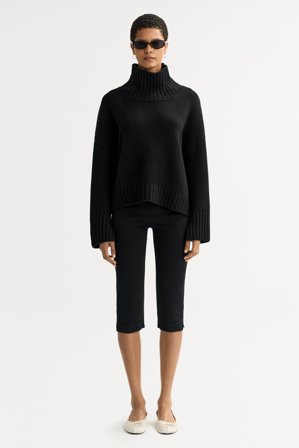 Soft Goat - Girlfriend turtleneck - Kaschmirpullover für Damen - XS - Black