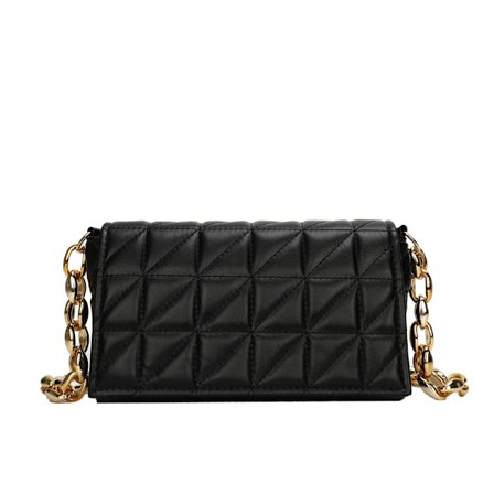 Fashion Rutig Axelväska Tjock Kedja Underarm Väskor För Kvinnor Märke Designer Ha