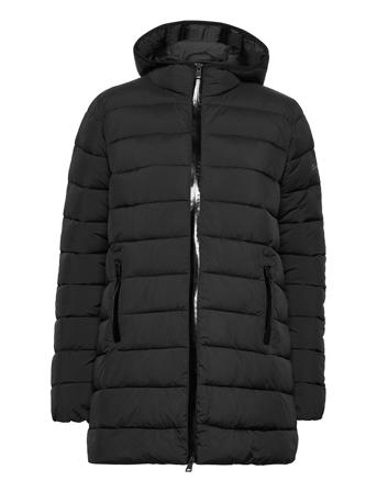 Hooded Polyfilled Jacket Black Champion