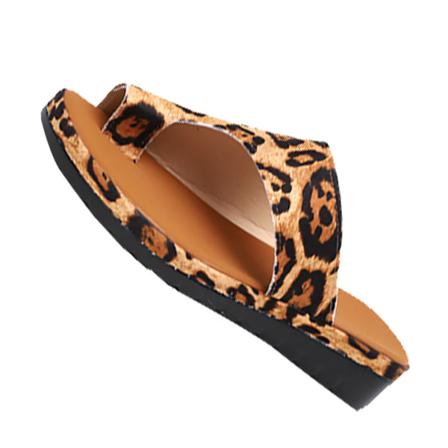 1 Par Dam Slipsole Sandaler Sommar Pu Läder Strandtofflor