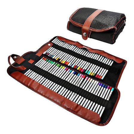 Blyant H, 72 assorterede Ed blyanter Izer, rul op vaskbar blyant taske til