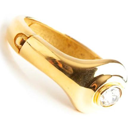 Kenneth Jay Lane Pre-owned, Pre-owned Metalbrooches Geel, Dames, Maat:ONE Size