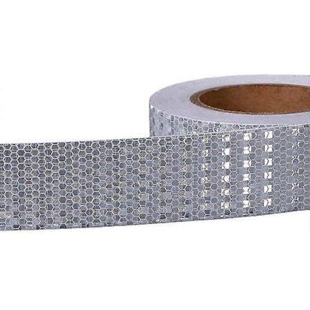5cm X 25m Refleksbånd Varseltape, Selvklebende Refleksbånd