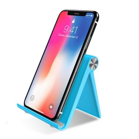 Universellt bärbart skrivbordsfäste för telefon och surfplatta - Blå