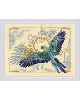 Broderikit Billede Tropisk Fugl - Riolis