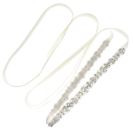 Brudebelte for kvinner, brudekjolebelte for brud krystallrhinestone sash bryllupsbelte