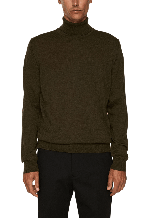 J.Lindeberg Kaden Merino Turtle Neck Tröjor Herr Grön XL