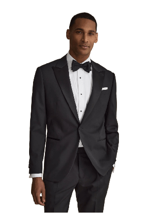 John Henric Tuxedo Jacket Dante Kavajer Herr Svart 56