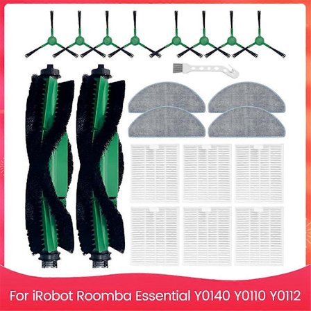 Tarvikkeet Essential Series Y0140 Y0110 Y0112 robotti-imurille: harjat, suodattimet, moppityynyt