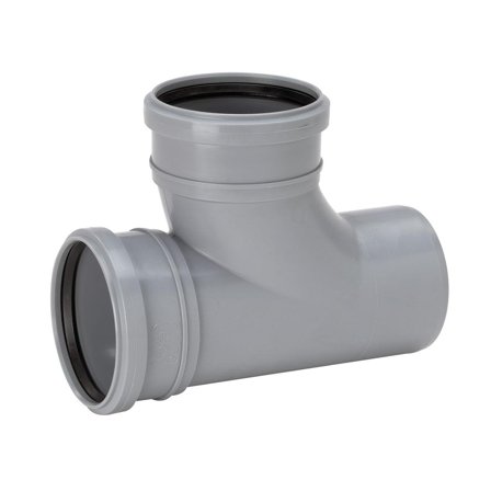 Uponor 3002600741 Grenrør 88,5° 75 x 75 mm, Innendørsavløp