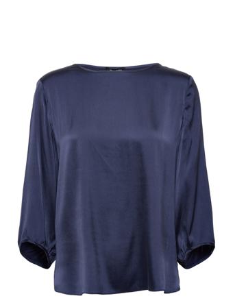 3176 Matt Main - Nova Blouses Short-sleeved Navy SAND