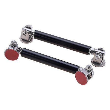 75mm Front- og bakre støtfanger Splitter Strut Lip Tie Rod Support Justerbar (Svart) (2 stk)