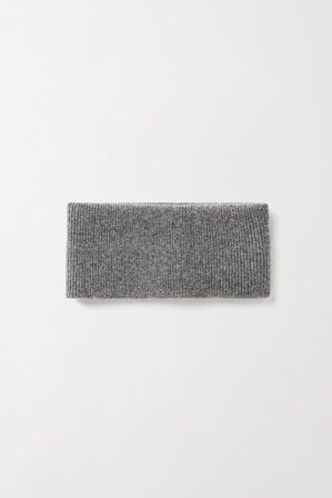 Soft Goat - Knitted Headband - Headband - One Size - Grey