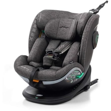 Bilbarnstol - BABYAUTO - XPERTA GREY DOBBY - Från födsel till 12 år - 0-36 kg - I-Size - ISOFIX - 360° vridbar - ECE R129
