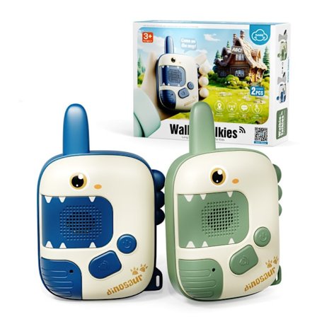 2-pakning Walkie-Talkie for barn – 300 m rekkevidde, trådløs langdistanseoverføring, utendørssamtale, enhjørning tegneserie leketøy