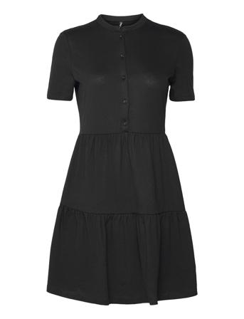 Onlmay S/S Placket Dress Jrs Black ONLY