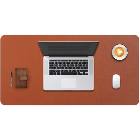 Stor skrivbordsunderlägg, skrivbordsmatta, skrivbordsskydd, skrivplatta, för bärbar dator/tangentbord/mus, PU-läder vattentät