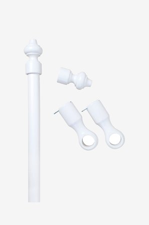 Jotex - 28 Mm Hvit 160 Cm Hvit - Bestemorstang - Kjøp Gardinstenger hos Jotex