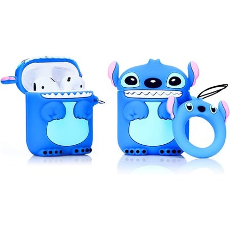 Silikonfodral Kompatibelt med Airpods 1/2 Fodral Rolig 3D Tecknad [Tecknad]