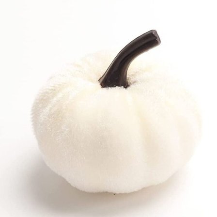 4 stk. falsk græskar Halloween dekoration HVID