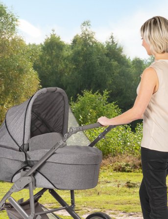 Reer Bitesafe Mosquito Net For Stroller, Black - Black - ONE SIZE