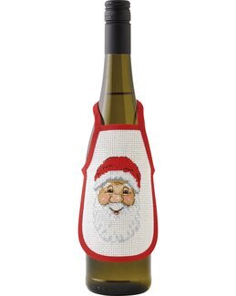 Broderikit Flaskförkläde Jultomtar 3-pack