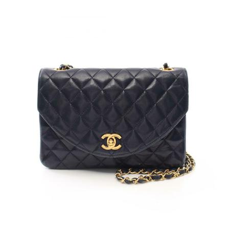 Chanel Vintage Pre-owned Shoulder Väska blå, Dam Vintage Väskor, Dam, Storlek: ONE SIZE