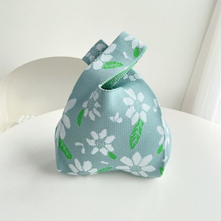Knit Handbag Knot Wrist Bag 7 7