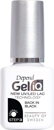Depend Gel iQ Polish, Step 3 Back in Black, Makeup, Gelénegle, Gel Neglelak
