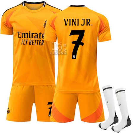 2024-2025 Real Madrid Aawy Børne- og voksenfodboldtrøje Jersey nr 7 VINI JR