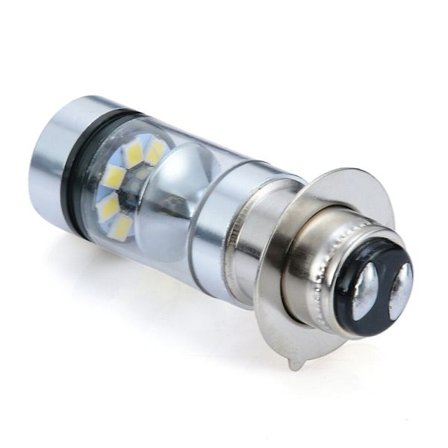 2stk BA20D H6 2323 20SMD LED 100W Motorcykel Tåge DRL Brake Park