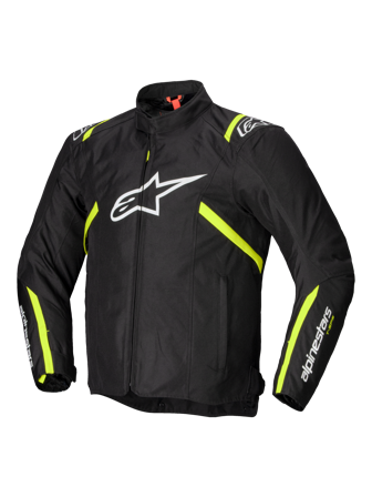 Motorradjacke Alpinestars T-SP V2 WP Schwarz/Weiß/Gelb Fluo 4XL
