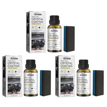 Bil Plastik Dele Restaureringsmiddel Krystalbelægning til Trim & Instrumentbræt, Glansbevarelse & UV-beskyttelse Væske