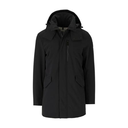 Woolrich Svart Hooded Jacka svart, Herr, Herr, Storlek: M