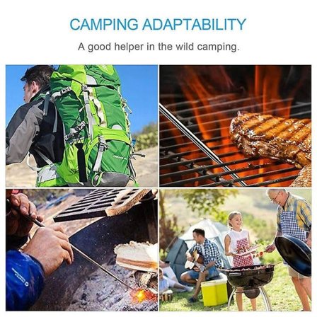 IC Pocket Fire Bellow Hopfällbart blåsrör for å tenne ild 6-seksjoners campingutrustning