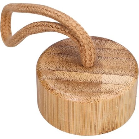 Glasvattenflaska Ersättningslock i Bambu med Silikonlock, Vattenflaska med Tidsmarkör 1L | Kompatibelt Vattenflaskelåda