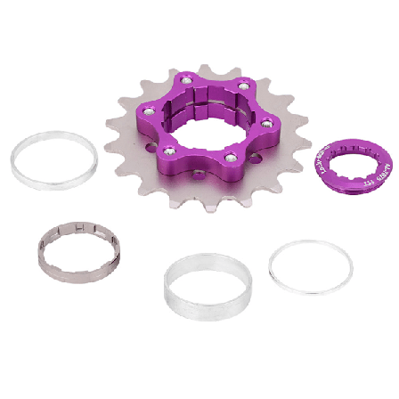 Stålcykel Enkelt Hastighed Kassette Frihjul Hjul Cykling Tilbehør til Cykel 18T