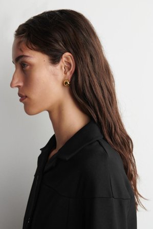 COS Half-Hoop Earrings in Gold-coloured - Women