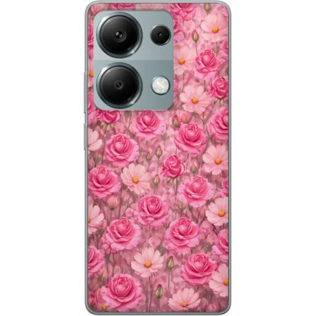 Yhteensopiva Puhelinkuori Xiaomi Redmi Note 13 Pro 4G Petal Reverie Blush Rose