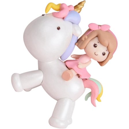 Yksisarvinen tyttö pieni malli DIY terraario koriste miniatyyrit tytölle auto sisustus Accesorios Para Escritorio ihastuttava pieni tyttö kakku 