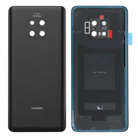 Bakre glas - Huawei - Mate 20 Pro - Svart - Ersättning - Förenklad installation