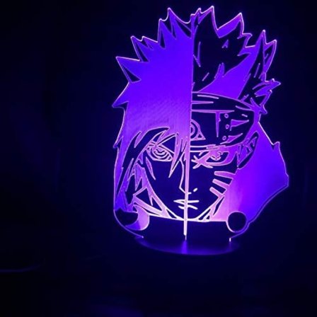 Naruto Kakashi Uchiha Sasuke 3D Illusion Natlampe Sm