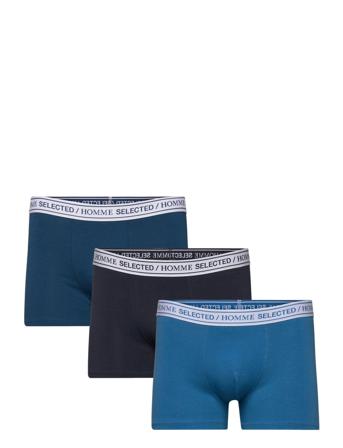 Slhvillads 3-Pack Trunks B Boxershorts Navy Selected Homme