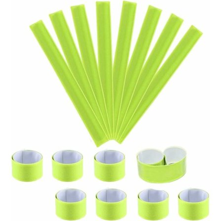 16 kpl heijastavaa ranneketta - Heijastavat nauhat, pyöräily neon rannekkeet